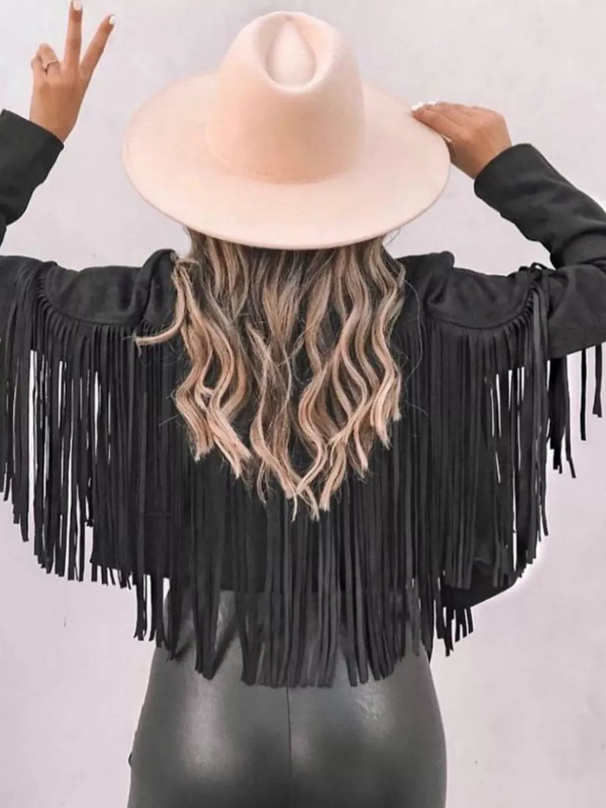 VALERIE FRINGE CROPPED JACKET The Nichole Collection - Official Site