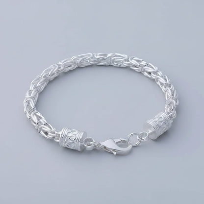 Byzantine Weave 925 Sterling Silver Bracelet