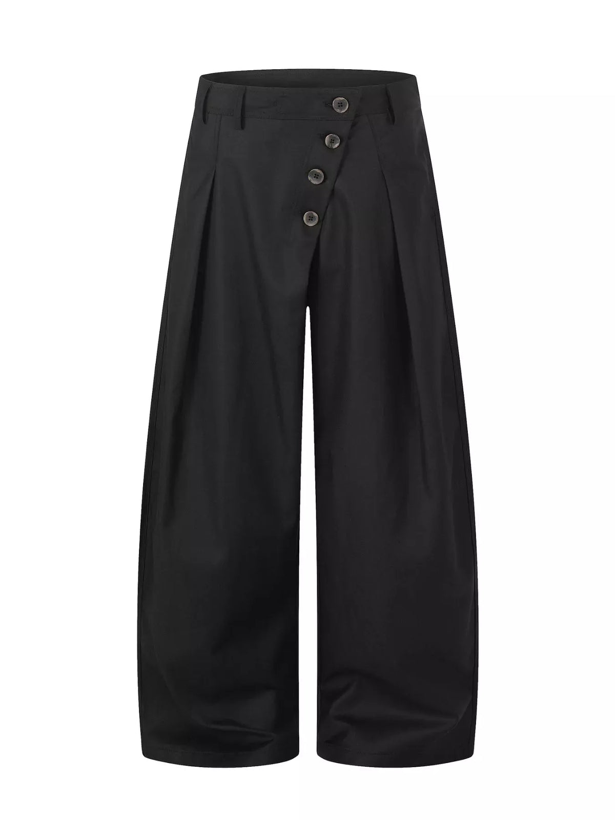 Men's Asymmetrical Button Wide-Leg Pants The Nichole Collection