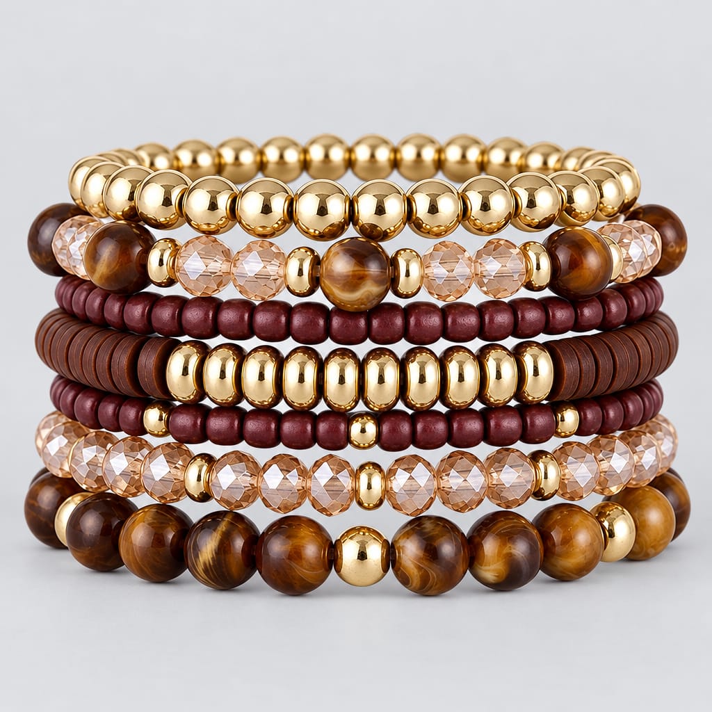 BOHEMIAN STACKABLE BEADED BRACELETS The Nichole Collection