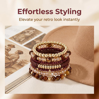 BOHEMIAN STACKABLE BEADED BRACELETS The Nichole Collection