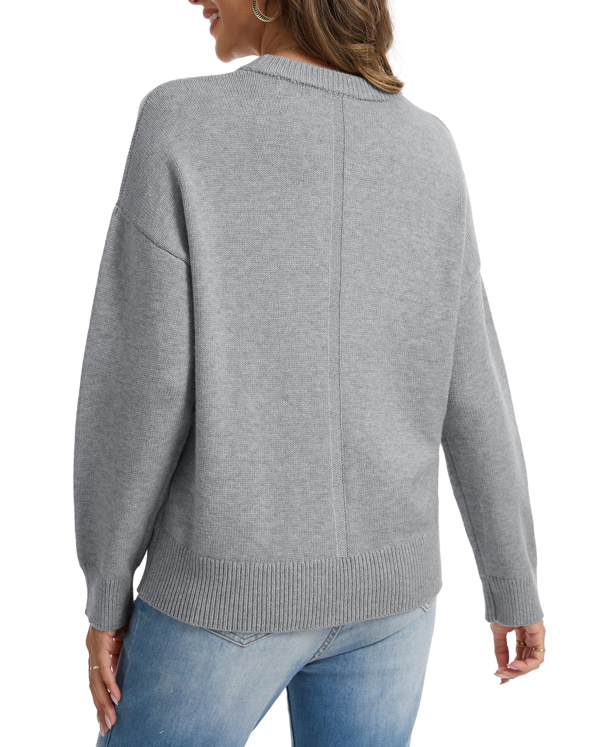 Oversized Cashmere-Blend Crewneck Sweater The Nichole Collection