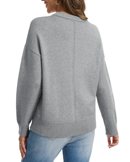 Oversized Cashmere-Blend Crewneck Sweater The Nichole Collection