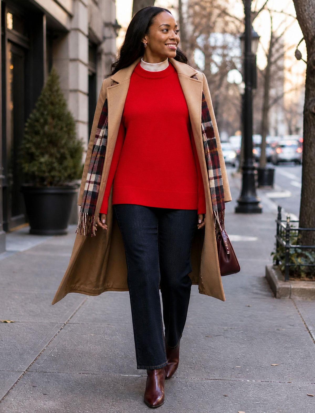 Oversized Cashmere-Blend Crewneck Sweater The Nichole Collection