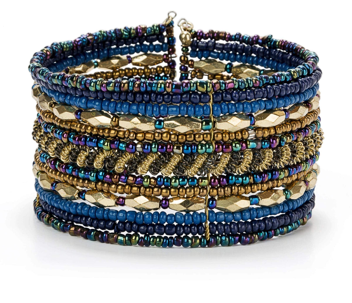 BOHEMIAN CUFF STACKABLE BEADED BRACELETS The Nichole Collection - Official Site