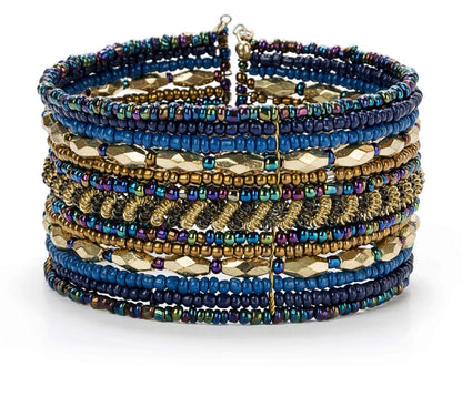 BOHEMIAN CUFF STACKABLE BEADED BRACELETS The Nichole Collection - Official Site