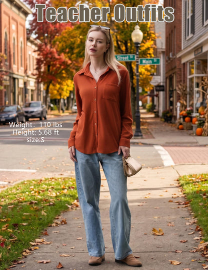 Waffle Knit Button-Down Shacket
