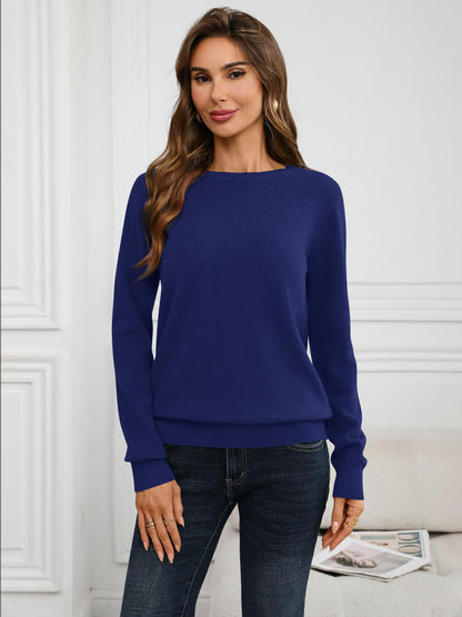 100% Merino Wool Crewneck Sweater The Nichole Collection