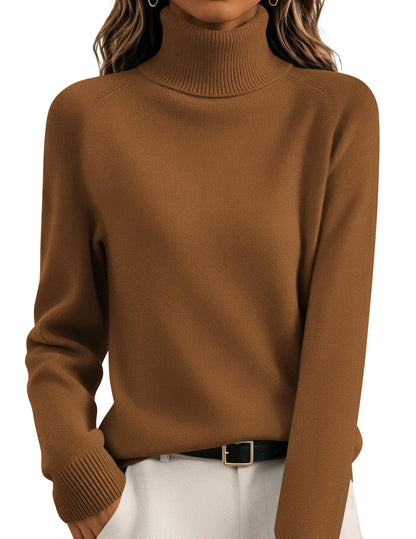 Sophisticated Relaxed Turtleneck Sweater The Nichole Collection