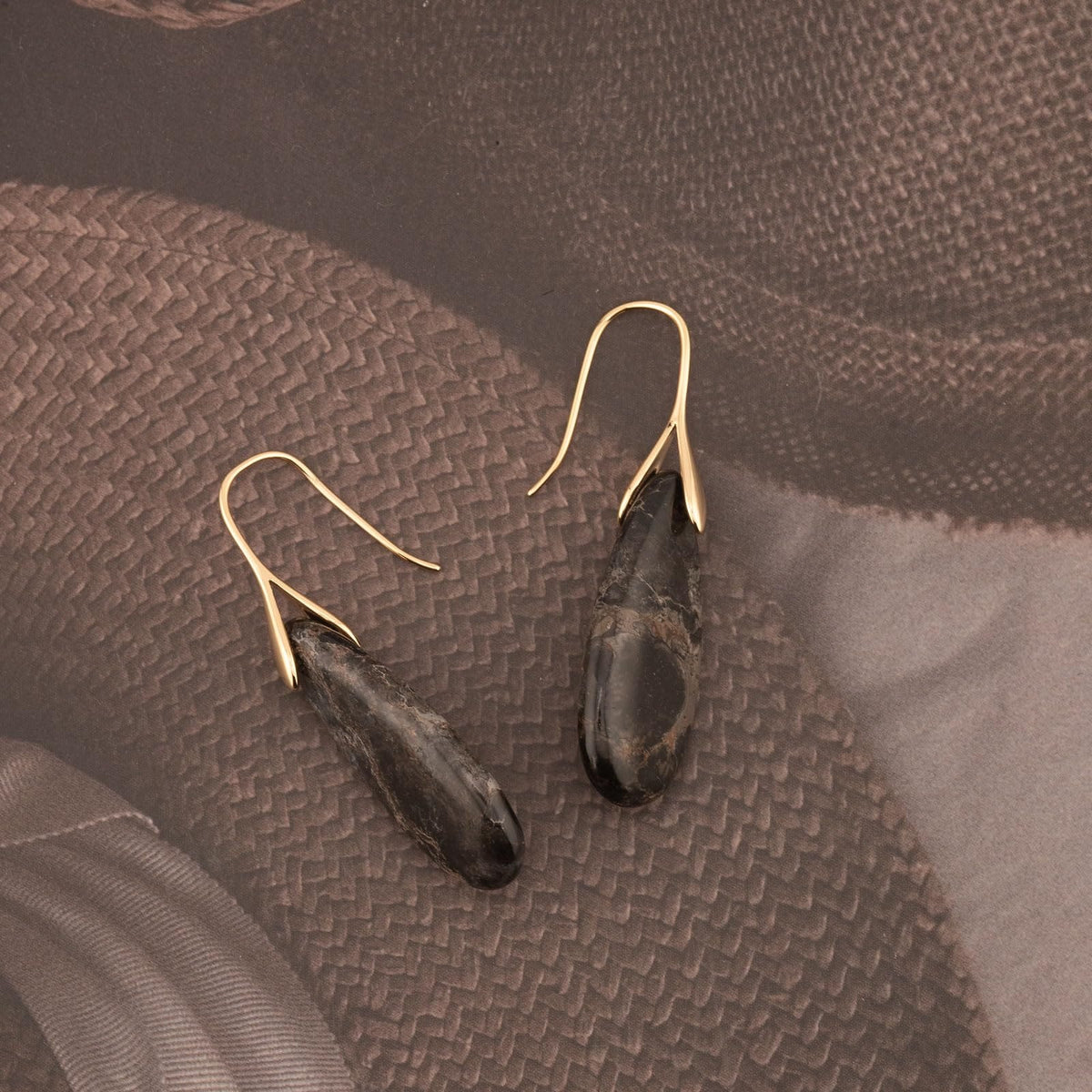 Natural Stone Teardrop Dangle Earrings The Nichole Collection - Official Site