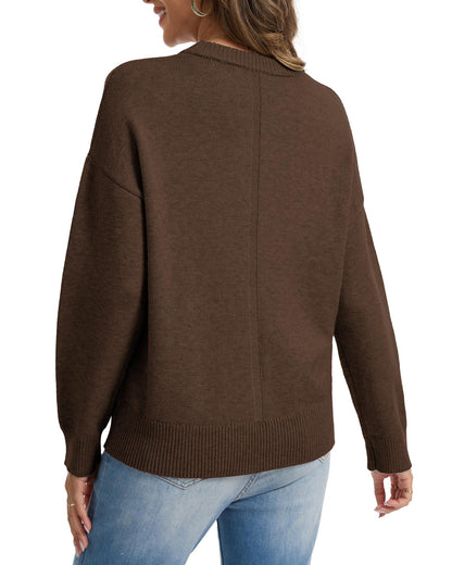 Oversized Cashmere-Blend Crewneck Sweater The Nichole Collection