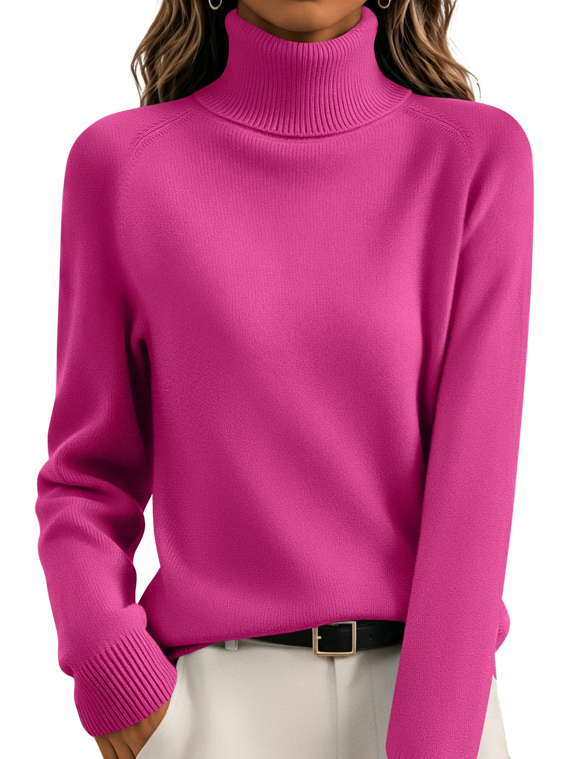 Sophisticated Relaxed Turtleneck Sweater The Nichole Collection