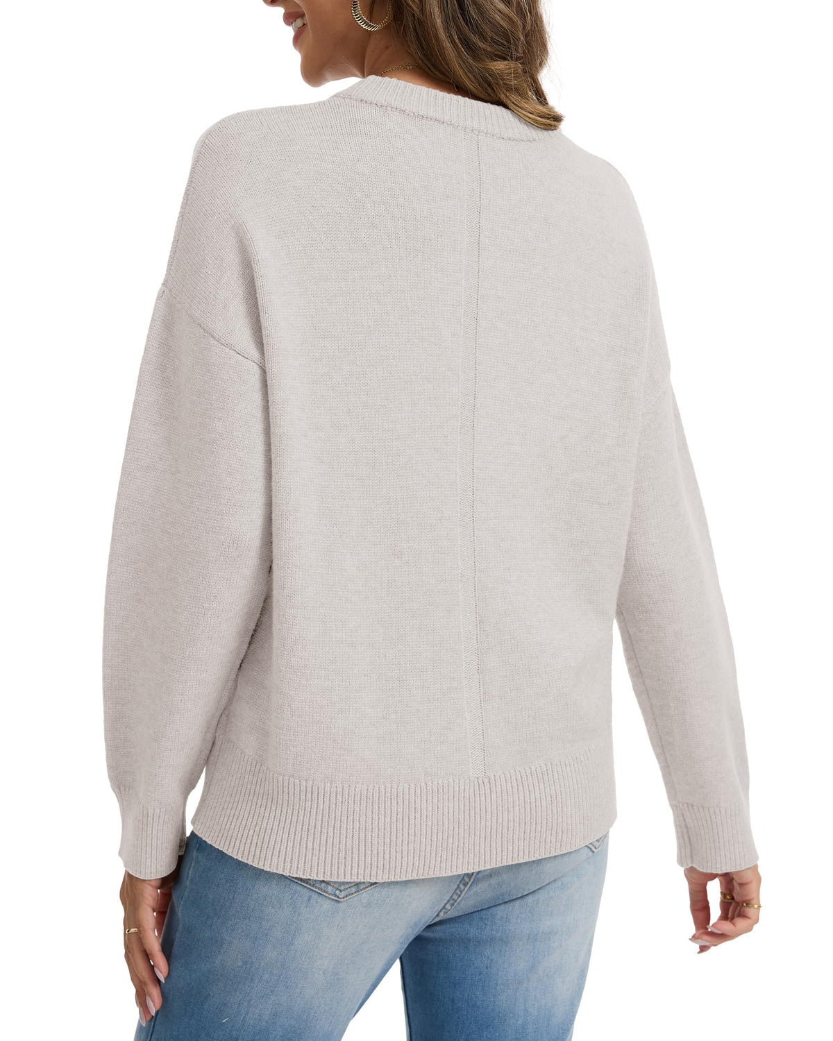 Oversized Cashmere-Blend Crewneck Sweater The Nichole Collection