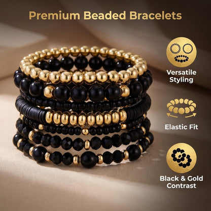 BOHEMIAN STACKABLE BEADED BRACELETS The Nichole Collection