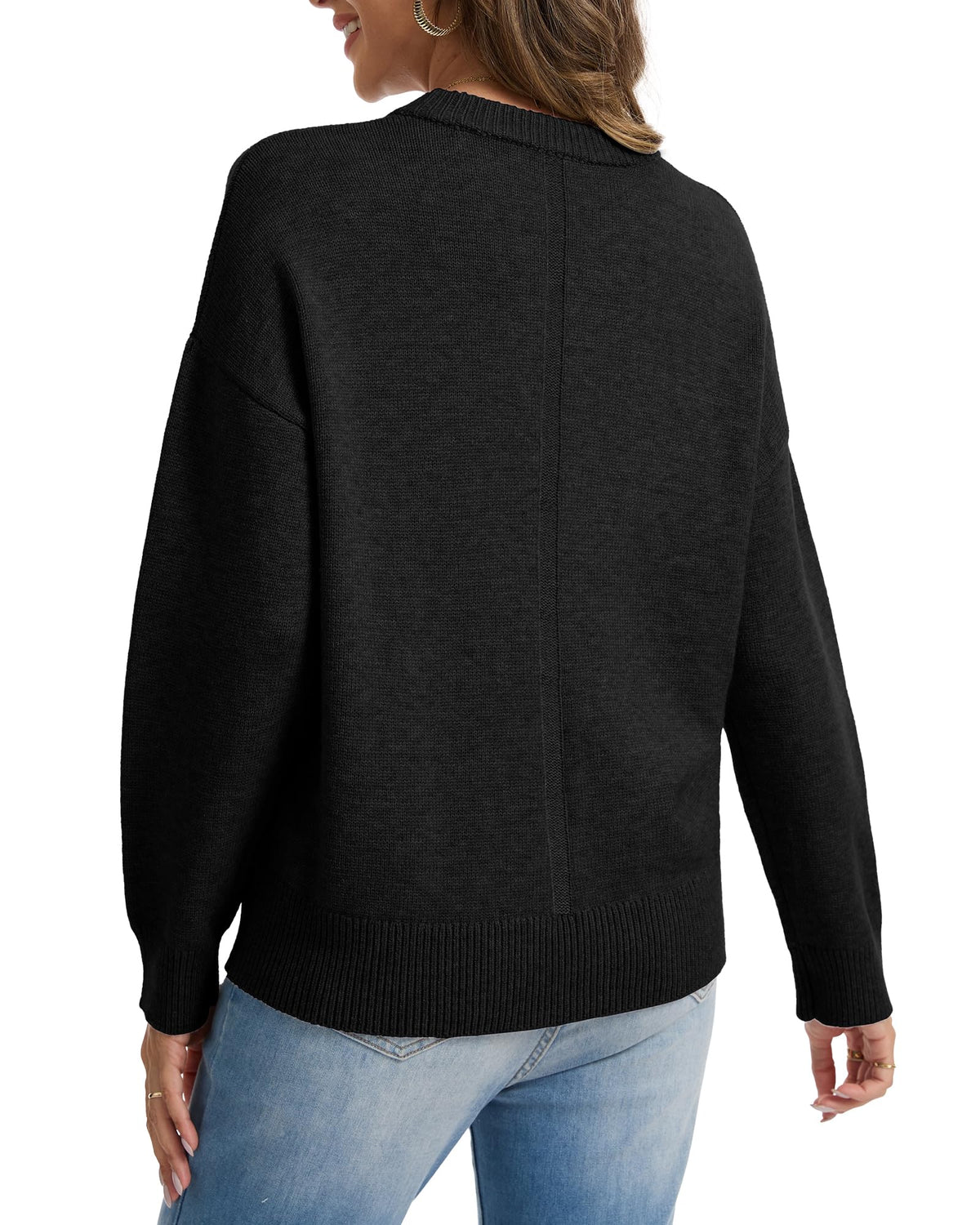 Oversized Cashmere-Blend Crewneck Sweater The Nichole Collection