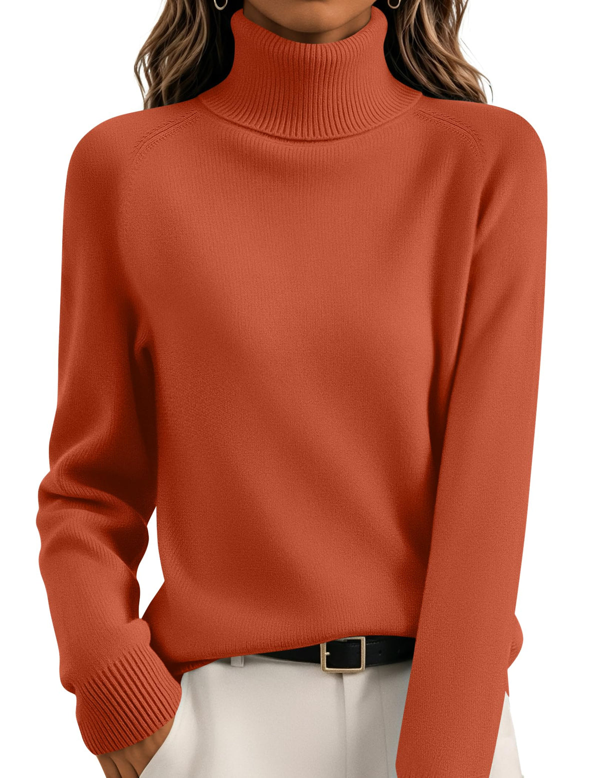 Sophisticated Relaxed Turtleneck Sweater The Nichole Collection