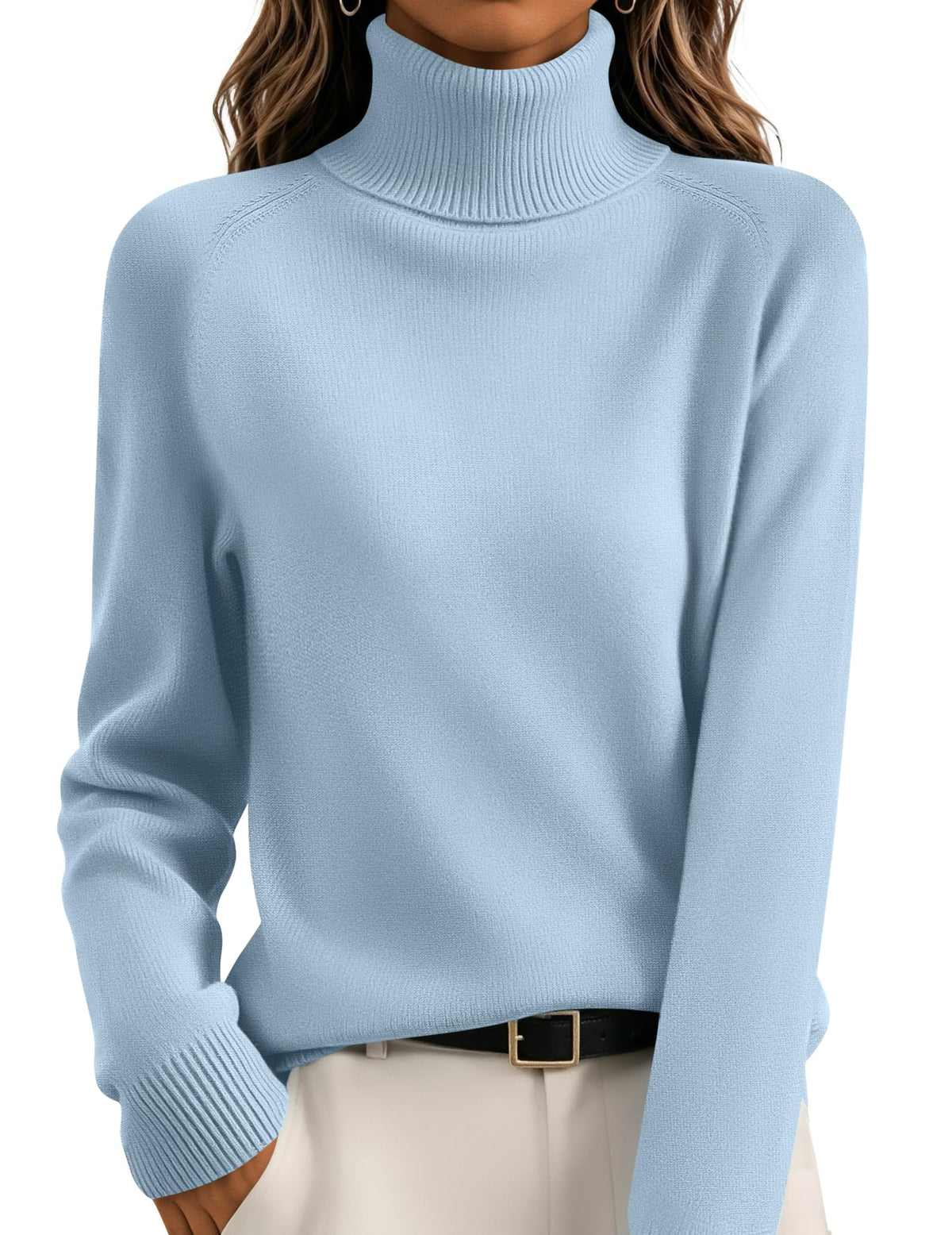 Sophisticated Relaxed Turtleneck Sweater The Nichole Collection