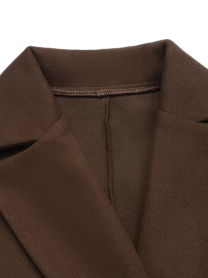 Double-Breasted Longline Coat The Nichole Collection