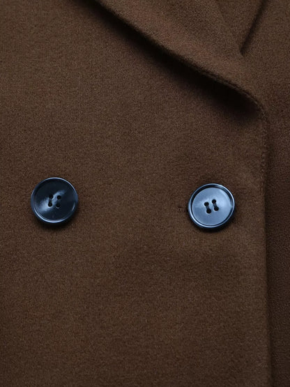 Double-Breasted Longline Coat The Nichole Collection