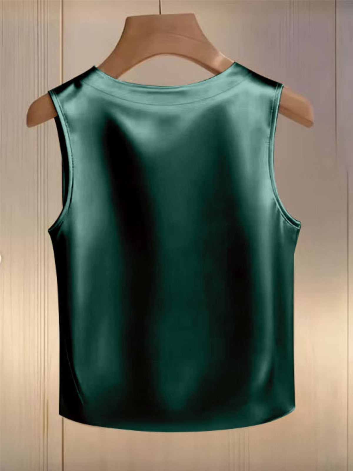 Pearl-Embellished Satin Blouse The Nichole Collection