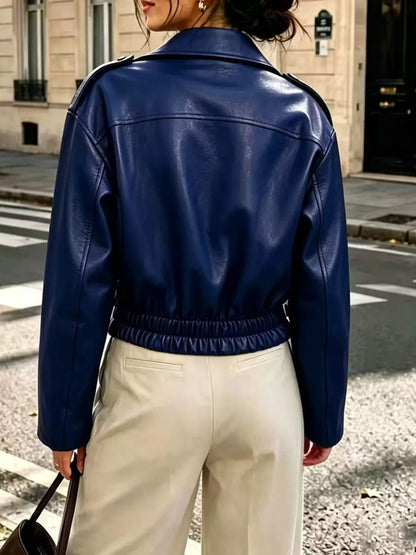 GREENWICH FAUX LEATHER JACKET The Nichole Collection - Official Site