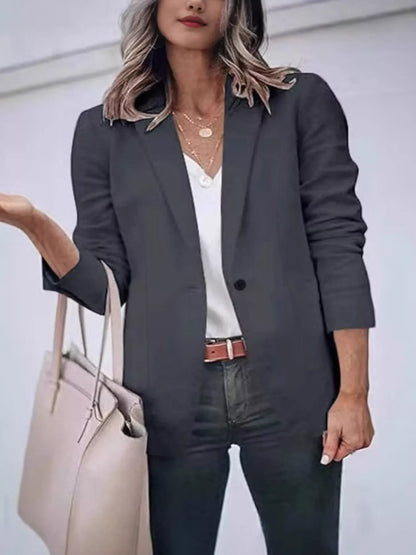 Slim-Fit Single-Button Blazer The Nichole Collection - Official Site