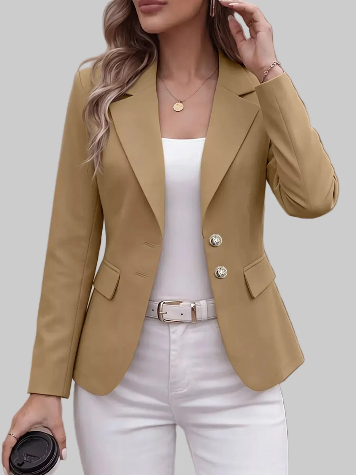 Two-Button Notched-Lapel Blazer The Nichole Collection - Official Site