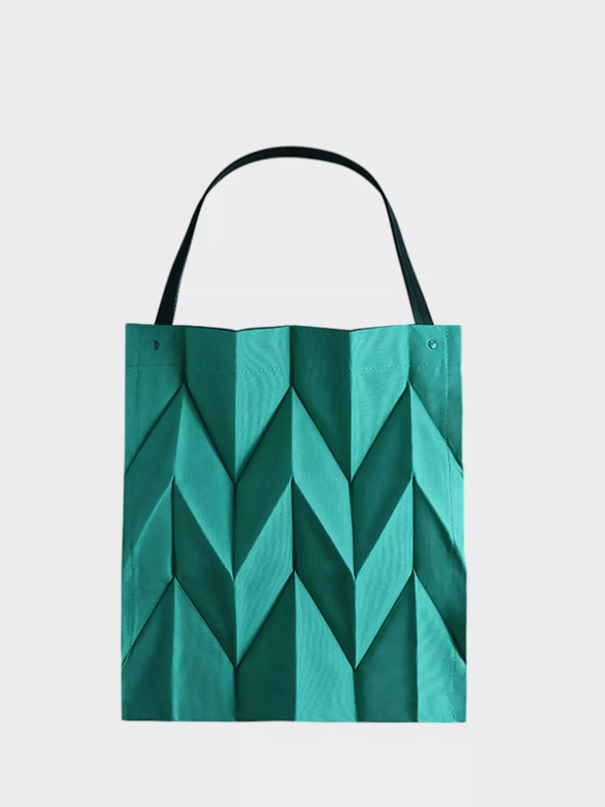 GEOMETRIC PLEATED CANVAS TOTE The Nichole Collection - Official Site