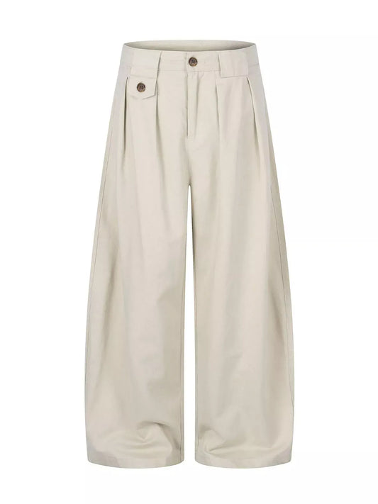 Men's Wide-Leg Pleated Casual Pants The Nichole Collection