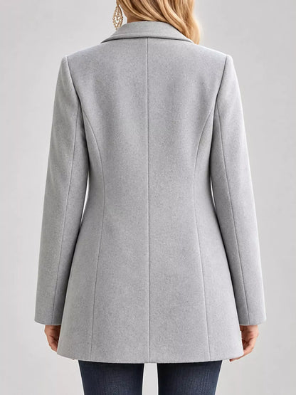 Cashmere-Blend Tailored Coat The Nichole Collection
