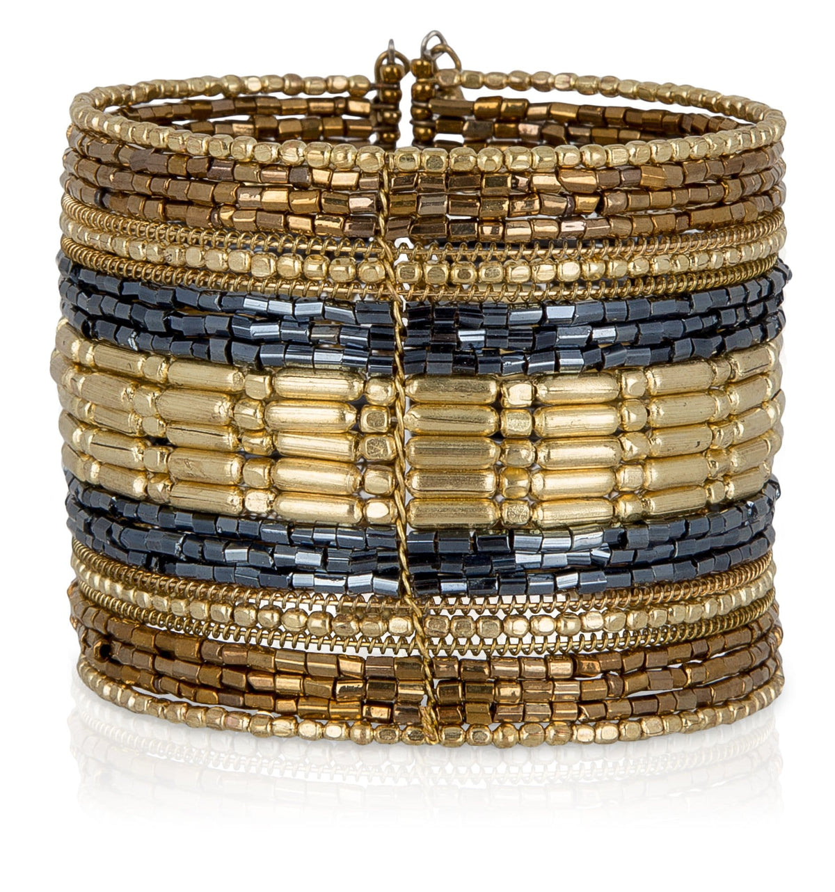 BOHEMIAN CUFF STACKABLE BEADED BRACELETS The Nichole Collection - Official Site