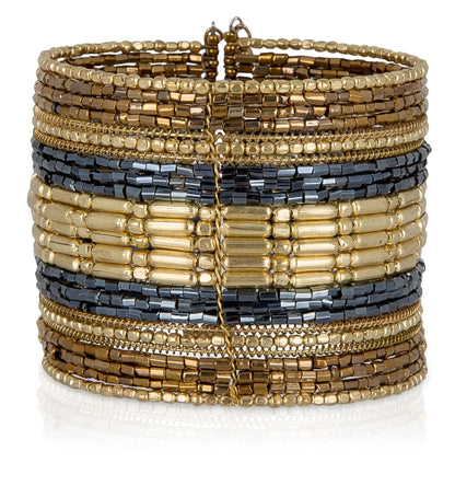 BOHEMIAN CUFF STACKABLE BEADED BRACELETS The Nichole Collection - Official Site