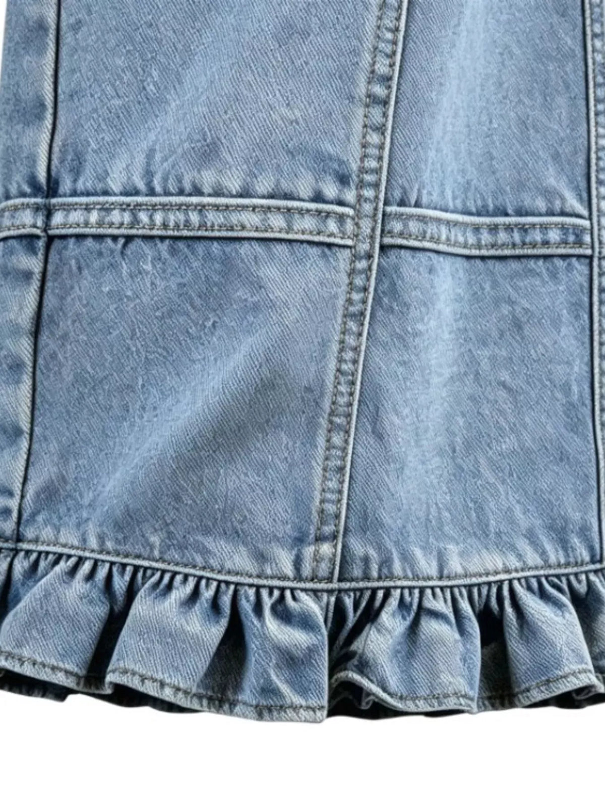 RUFFLE-HEM WIDE-LEG JEANS The Nichole Collection - Official Site