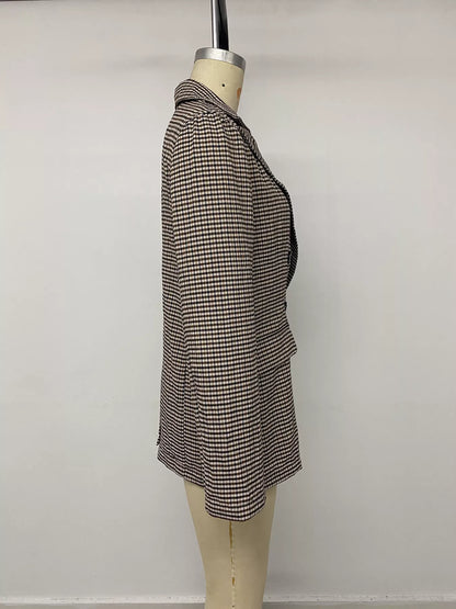 Double-Breasted Plaid Blazer The Nichole Collection - Official Site