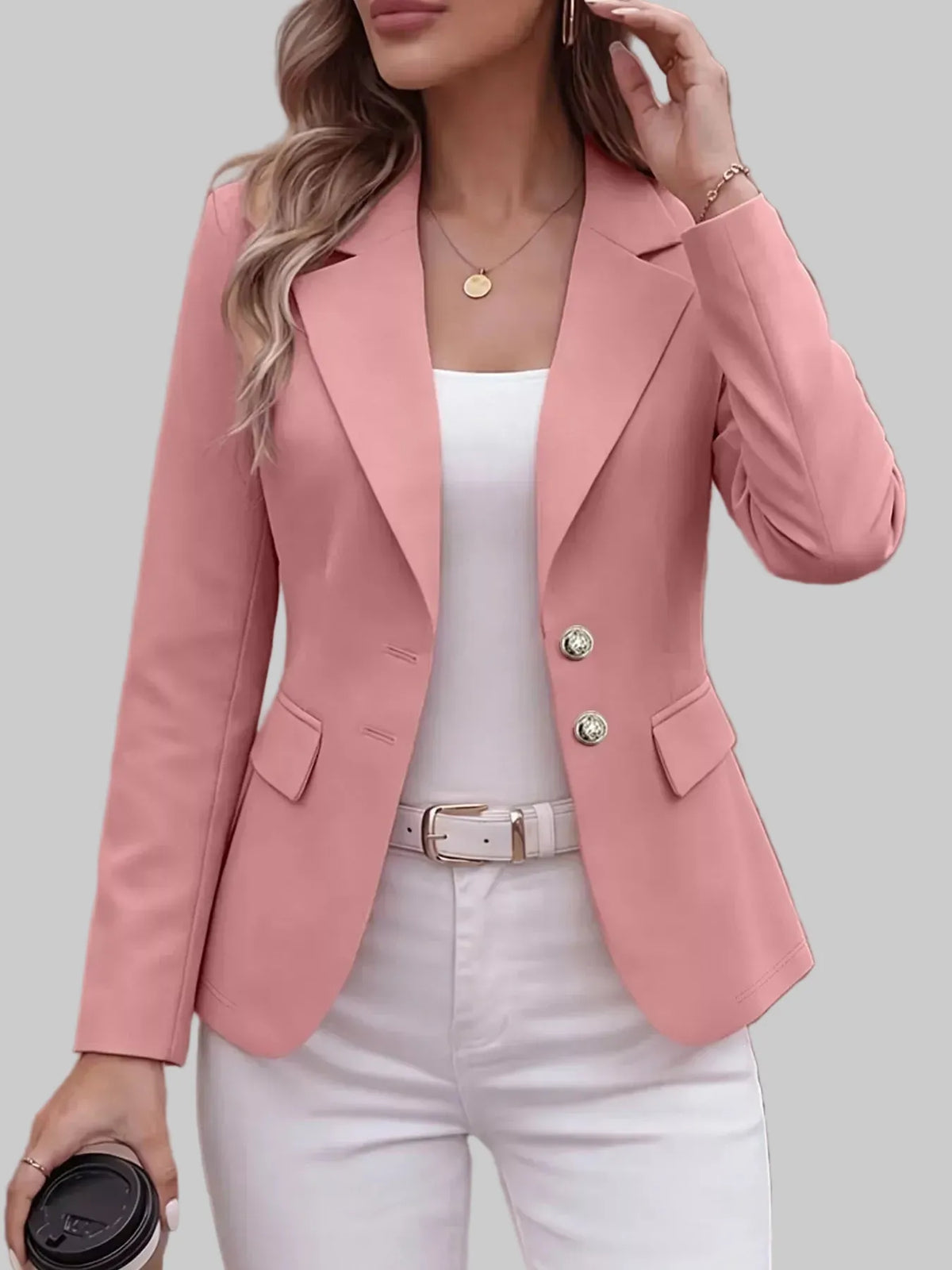 Two-Button Notched-Lapel Blazer The Nichole Collection - Official Site