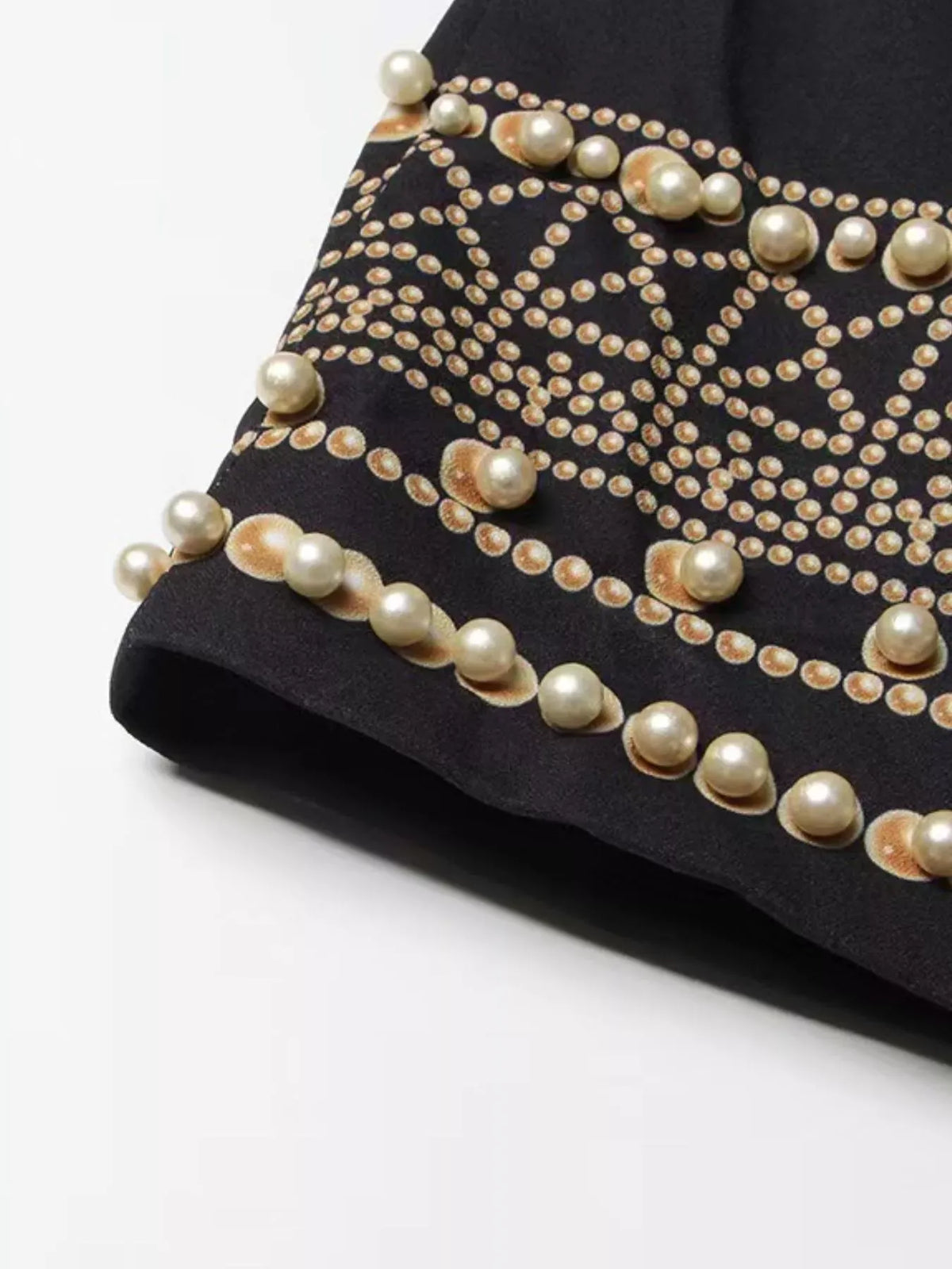 Pearl-Embellished One-Button Blazer The Nichole Collection