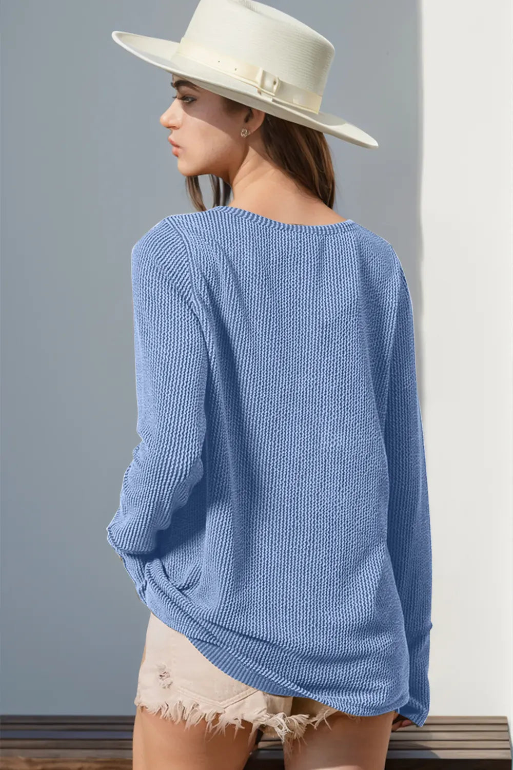 Long Sleeve Tops for Women Crew Neck Casual Knit Pullover The Nichole Collection