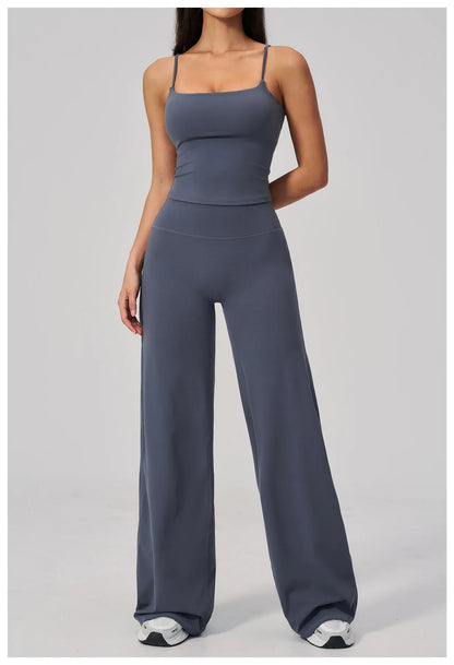 Seamless Tank and High-Waisted Pants Yoga Set The Nichole Collection