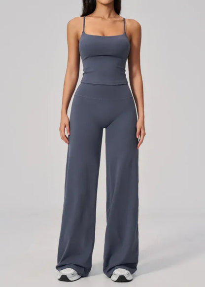 Seamless Tank and High-Waisted Pants Yoga Set The Nichole Collection