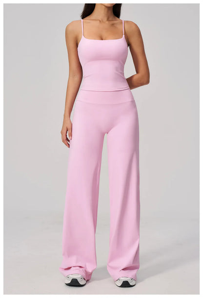 Seamless Tank and High-Waisted Pants Yoga Set The Nichole Collection