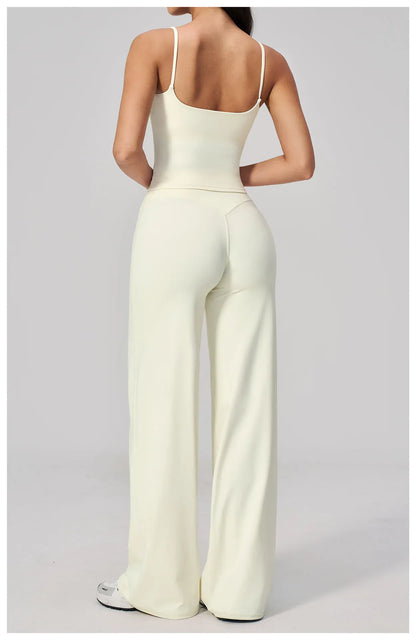 Seamless Tank and High-Waisted Pants Yoga Set The Nichole Collection