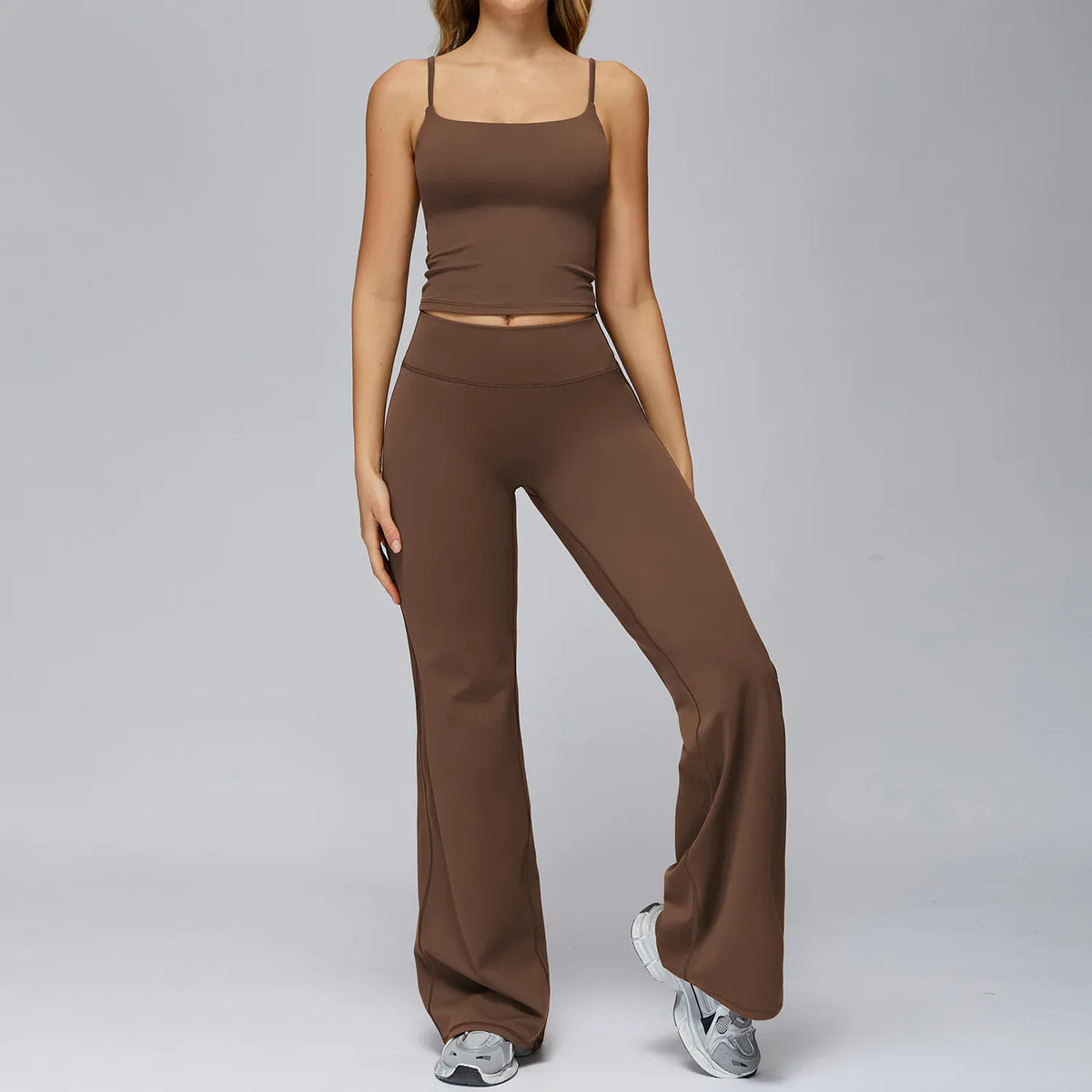 Seamless Tank and High-Waisted Pants Yoga Set The Nichole Collection