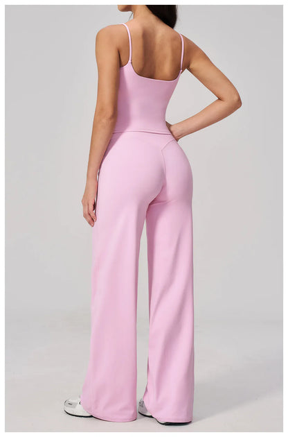 Seamless Tank and High-Waisted Pants Yoga Set The Nichole Collection