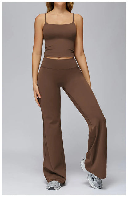 Seamless Tank and High-Waisted Pants Yoga Set The Nichole Collection