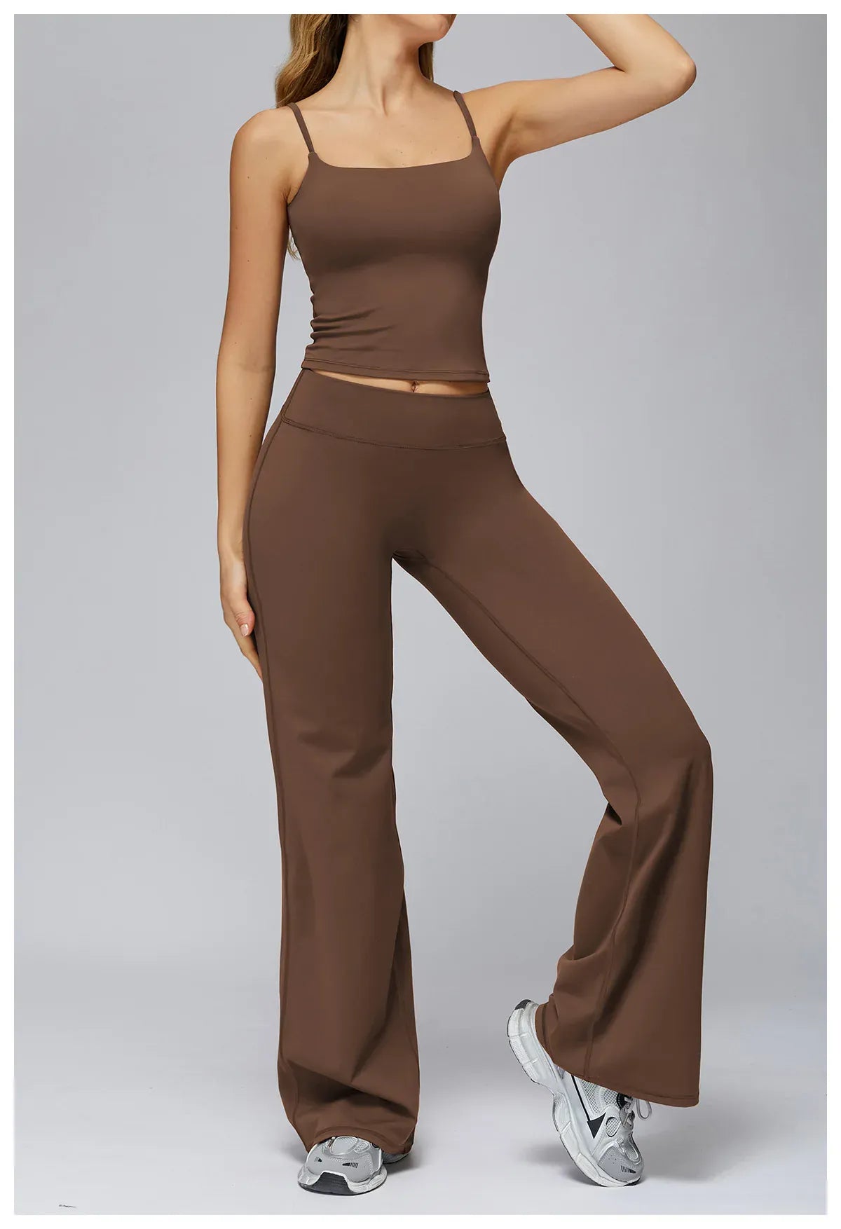 Seamless Tank and High-Waisted Pants Yoga Set The Nichole Collection
