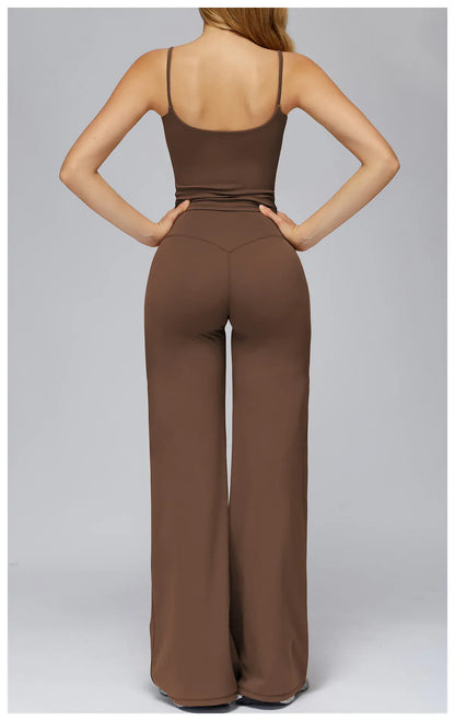 Seamless Tank and High-Waisted Pants Yoga Set The Nichole Collection