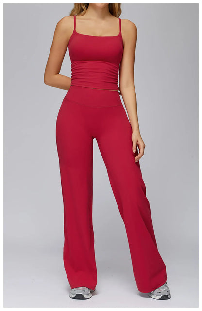 Seamless Tank and High-Waisted Pants Yoga Set The Nichole Collection