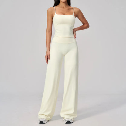 Seamless Tank and High-Waisted Pants Yoga Set The Nichole Collection