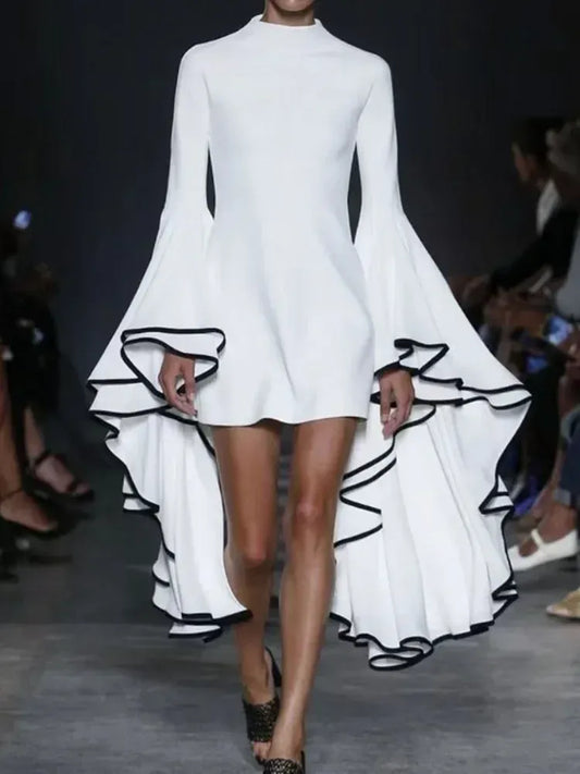 The Valentina Large Flared Sleeve Mini Dress The Nichole Collection - Official Site