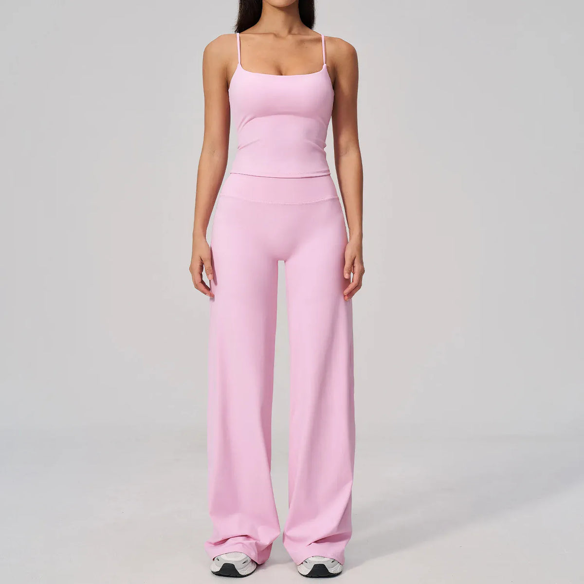 Seamless Tank and High-Waisted Pants Yoga Set The Nichole Collection